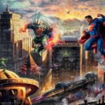 Ceaco - Thomas Kinkade - DC Comics - Superman Man of Steel - 1000 Piece Jigsaw Puzzle