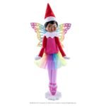 Elf On The Shelf Scout Girl (Light Tone/Blue Eyed Girl) with Magifreez Rainbow Snow Pixie - Image 4