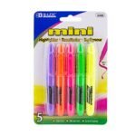 BAZIC Mini Highlighter Pen Assorted Color