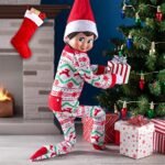Elf on The Shelf Scout Girl(Blue Eyed Girl) with Claus Couture Collection Wonderland Onesie - Image 4