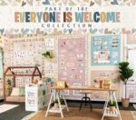 Teacher Created Resources Everyone is Welcome Painted Dots Better Than Paper Bulletin Board Roll – Image 4