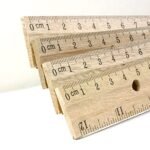 BAZIC 12" (30cm) Wooden Ruler (3/Pack) – Image 3