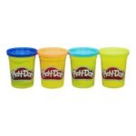 Play-Doh 4 Pack of Wild Non-Toxic Colors for Kids 2 Years and Up, 4-Ounce Cans (Dark Blue, Bright Green, Orange, Green) - Image 3