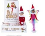 Elf On The Shelf Scout Girl (Light Tone/Blue Eyed Girl) with Magifreez Rainbow Snow Pixie