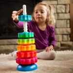 Fat Brain Toys SpinAgain Kids Stacking Toy – Image 2