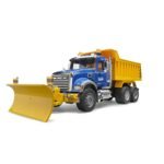 Bruder 02825 Mack Granite Dump Truck with Snow Plow