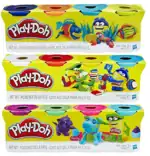 Play-Doh HASB5517BAMZ 4-Pack of Colors Gift Set Bundle (12 Cans-48 Oz)