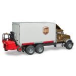Bruder 02828 Mack Granite UPS Logistics Truck with Forklift - Image 6