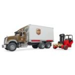 Bruder 02828 Mack Granite UPS Logistics Truck with Forklift - Image 3
