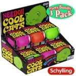 Schylling NeeDoh Cool Cats The Groovy Glob! Squishy, Squeezy, Stretchy Stress Balls ASSORTED COLORS - 3 Pack - Image 2