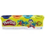 Play-Doh pack of 4 (16 oz) colors Blue, Orange, Teal & Neon Yellow by Hasbro - Image 6