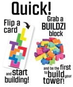 TENZI BUILDZI The Fast Stacking Building Block Game for The Whole Family - 2 to 4 Players Ages 6 to 96 - Plus Fun Party Games for up to 8 Players - Image 3