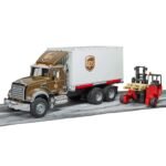 Bruder 02828 Mack Granite UPS Logistics Truck with Forklift - Image 7