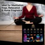 Yuvora Aromatic Incense Sticks Gift Set - 120 Handcrafted Incense Sticks with 6 Soothing Scents - Perfect for Home, Meditation, Yoga and Relaxtation - Includes Holder (Mystic Galaxy Series) – Image 4
