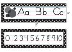 Teacher Created Resources Black Polka Dots Traditional Printing Mini Bulletin Board - Image 4