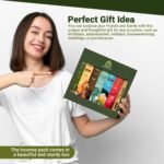 Yuvora Aromatic Incense Sticks Gift Set - 120 Handcrafted Incense Sticks with 6 Soothing Scents - Perfect for Home, Meditation, Yoga and Relaxtation - Includes Holder (Health and Energy Series) – Image 5