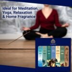 Yuvora Aromatic Incense Sticks Gift Set - 120 Handcrafted Incense Sticks with 6 Soothing Scents - Perfect for Home, Meditation, Yoga and Relaxtation - Includes Holder (Yuvora Ocean Escape Series) – Image 4