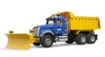Bruder 02825 Mack Granite Dump Truck with Snow Plow - Image 6