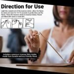 Yuvora Aromatic Incense Sticks Gift Set - 120 Handcrafted Incense Sticks with 6 Soothing Scents - Perfect for Home, Meditation, Yoga and Relaxtation - Includes Holder (Peace & Prosperity) - Image 6