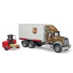 Bruder 02828 Mack Granite UPS Logistics Truck with Forklift - Image 2