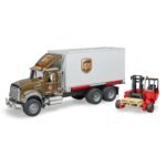 Bruder 02828 Mack Granite UPS Logistics Truck with Forklift