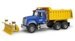 Bruder 02825 Mack Granite Dump Truck with Snow Plow - Image 7