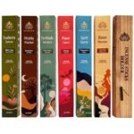 Yuvora Aromatic Incense Sticks Gift Set - 120 Handcrafted Incense Sticks with 6 Soothing Scents - Perfect for Home, Meditation, Yoga and Relaxtation - Includes Holder (Health and Energy Series) – Image 8
