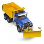 Bruder 02825 Mack Granite Dump Truck with Snow Plow - Image 4
