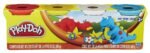 Hasbro Play-Doh For Modeling 4-Pack of Colors 16 Ounce Total - Red, Yellow, White and Blue – Image 2