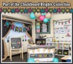 Teacher Created Resources Chalkboard Brights Classroom Jobs Mini Bulletin Board - Image 6