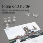 BAZIC Transparent Push Pins, Clear, 100 Per Pack (packaging may vary) - Image 3